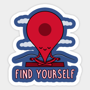 Find Yourself! Sticker